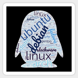 Linux wordcloud Sticker